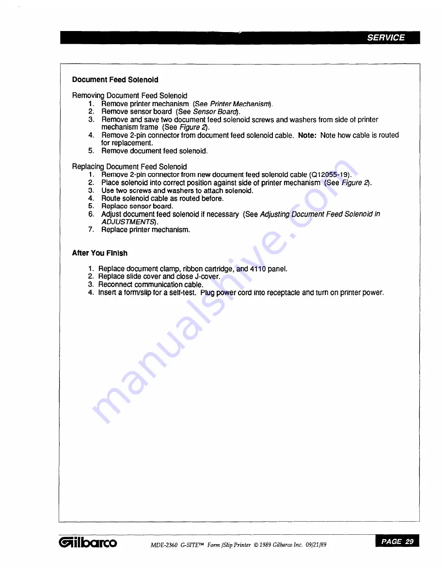 Gilbarco MDE-2360 Installation And Service Instructions Manual Download Page 33