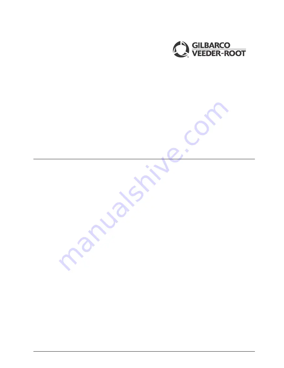 Gilbarco MDE-3664B Start-Up, Service And Parts Manual Download Page 2