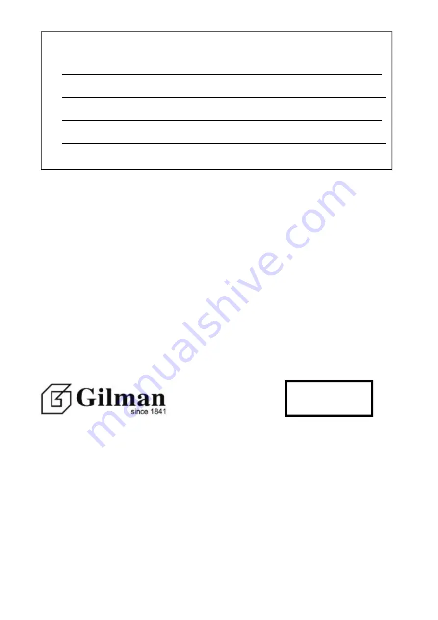 GILMAN gemini GCM135 Manual Download Page 30