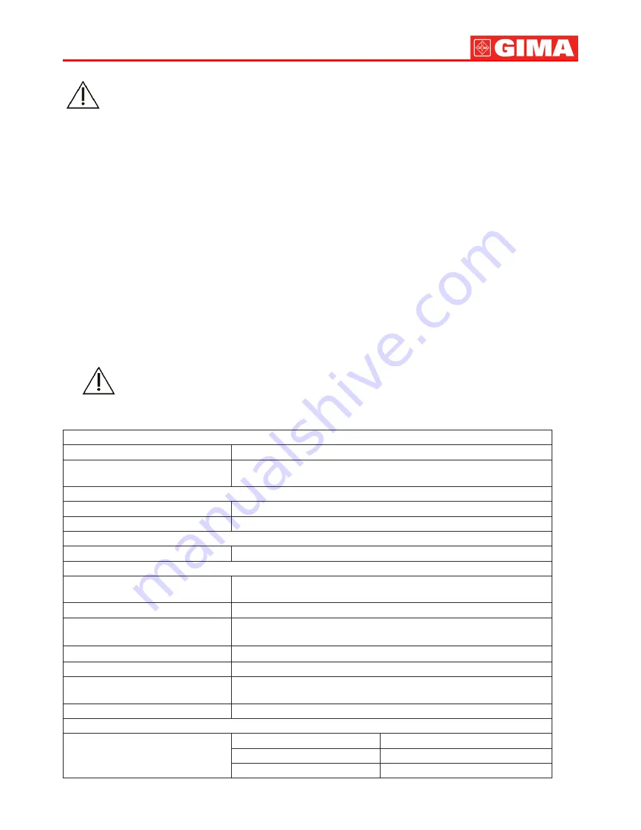 Gima 30890 User Manual Download Page 13