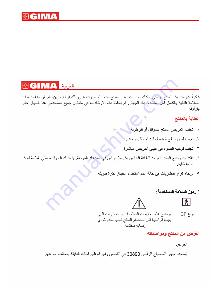 Gima 30890 User Manual Download Page 24