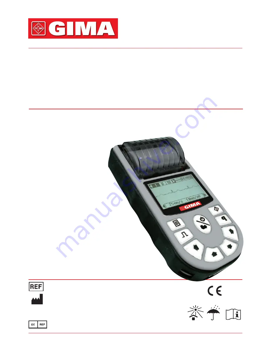 Gima ecg80a User Manual Download Page 1