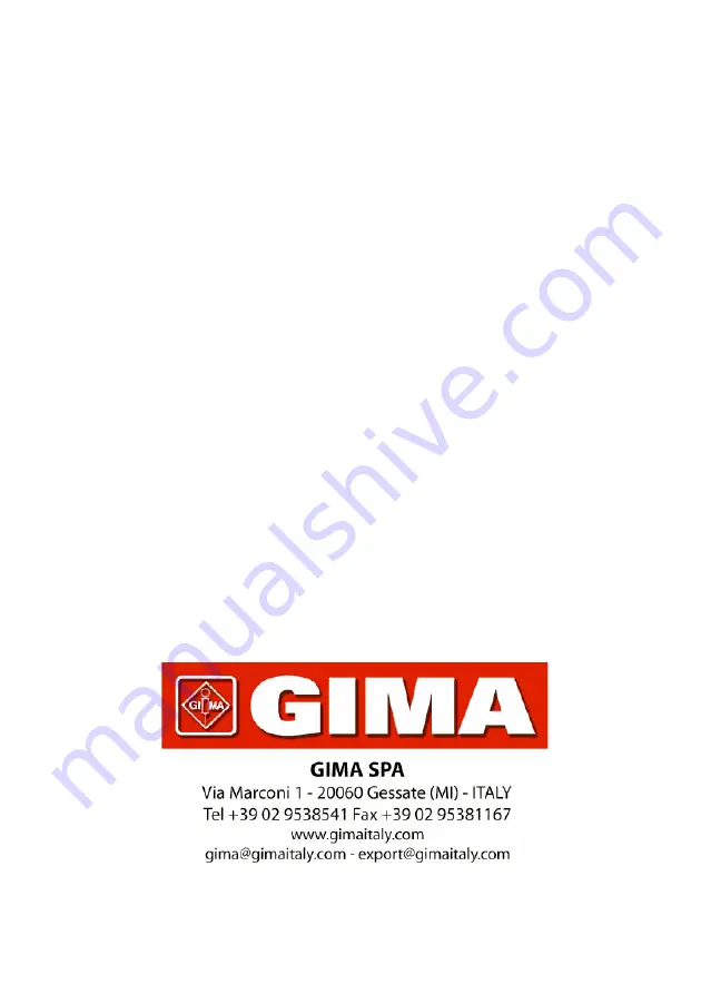 Gima MT PROFESSIONALE Instruction Manual Download Page 1