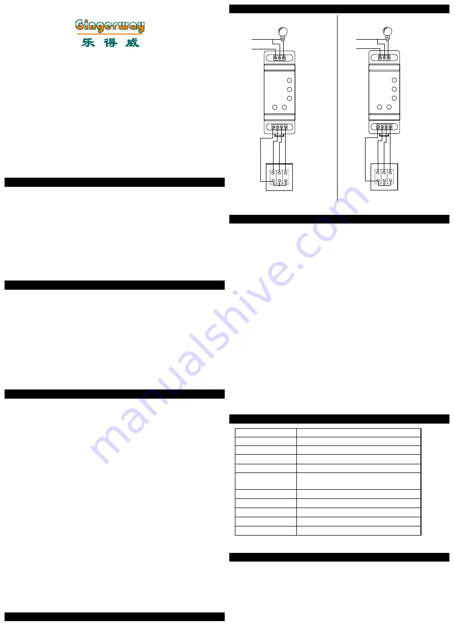 Gingerway GW-5101M Instruction Manual Download Page 1