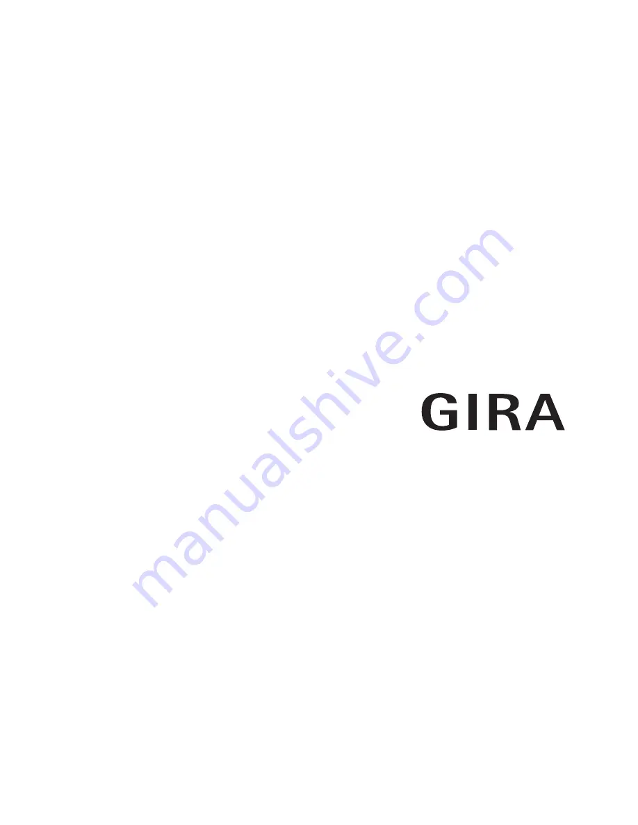 Gira 0334 Series Operating Instructions Manual Download Page 1