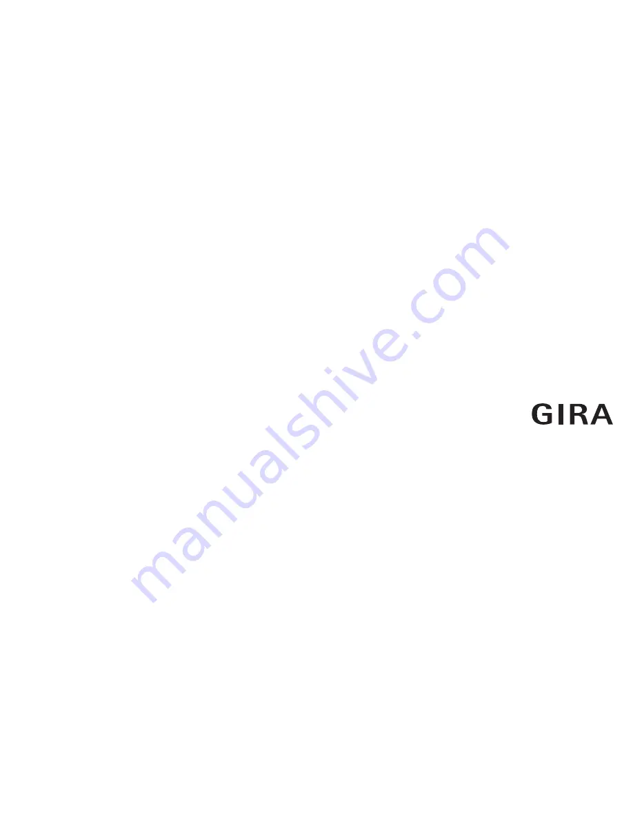 Gira 0389 Series Operating Instructions Manual Download Page 1