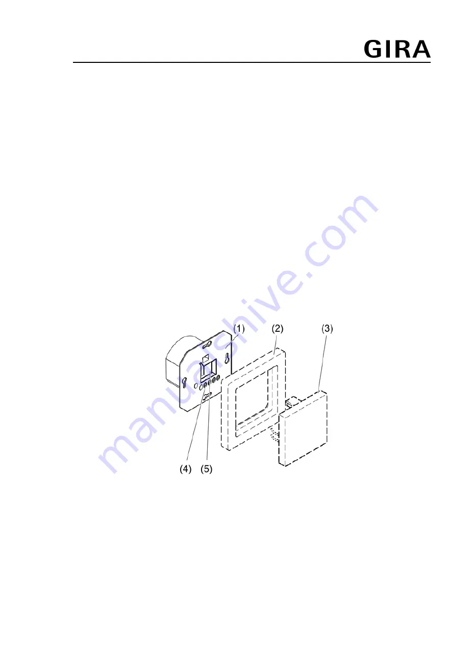 Gira 0399 00 Operating Instructions Manual Download Page 1