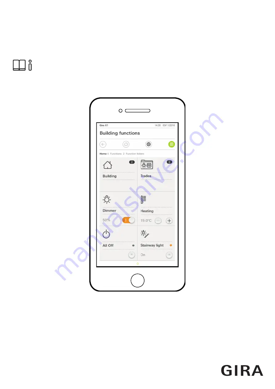 Gira 2096 00 Operating Instructions Manual Download Page 1