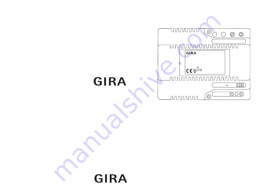 Gira 2570 00 Operating Instructions Download Page 1