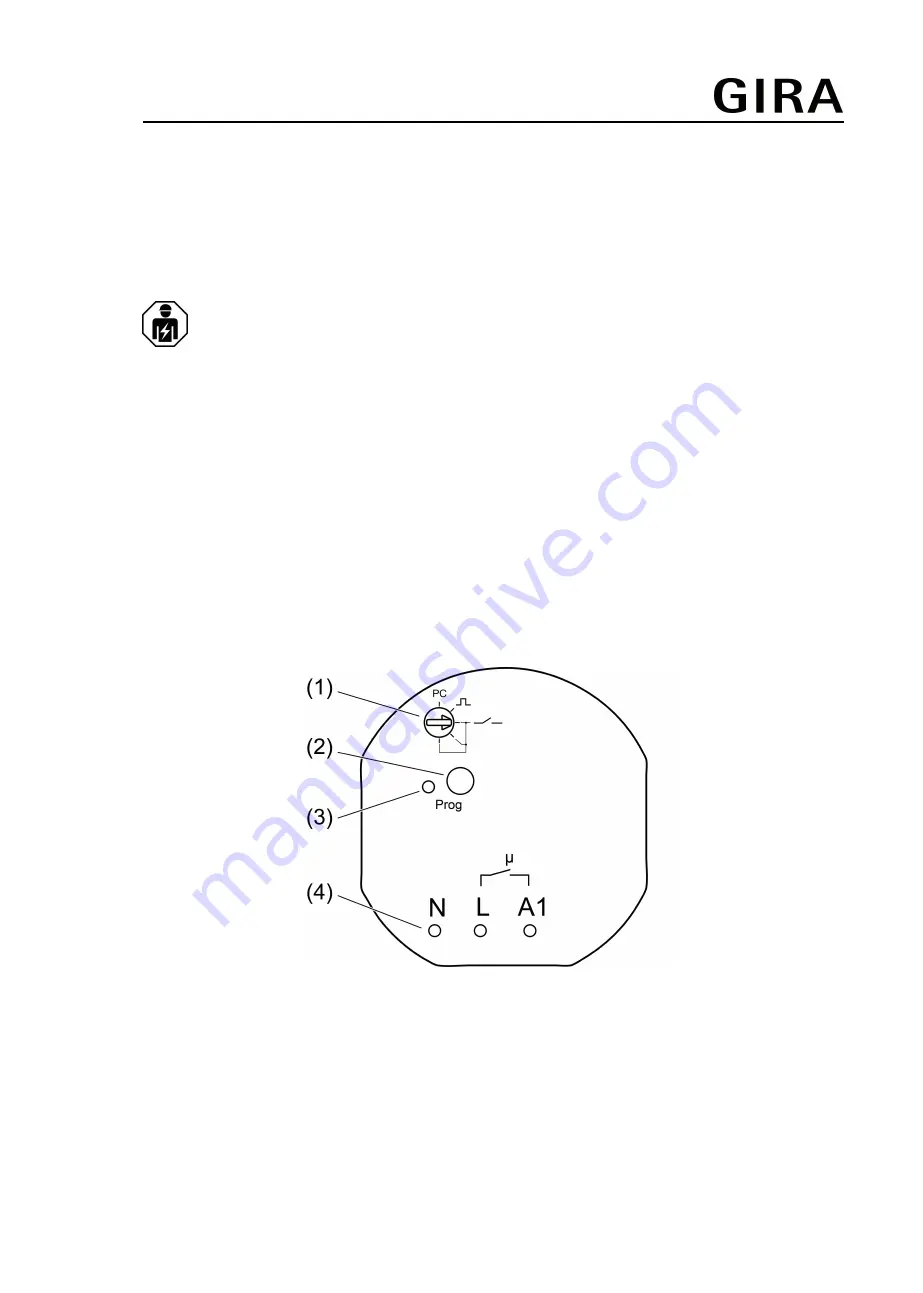 Gira 5423 00 Operating Instructions Manual Download Page 1