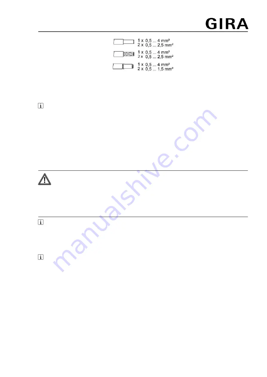 Gira System 3000 2460 00 Operating Instructions Download Page 3