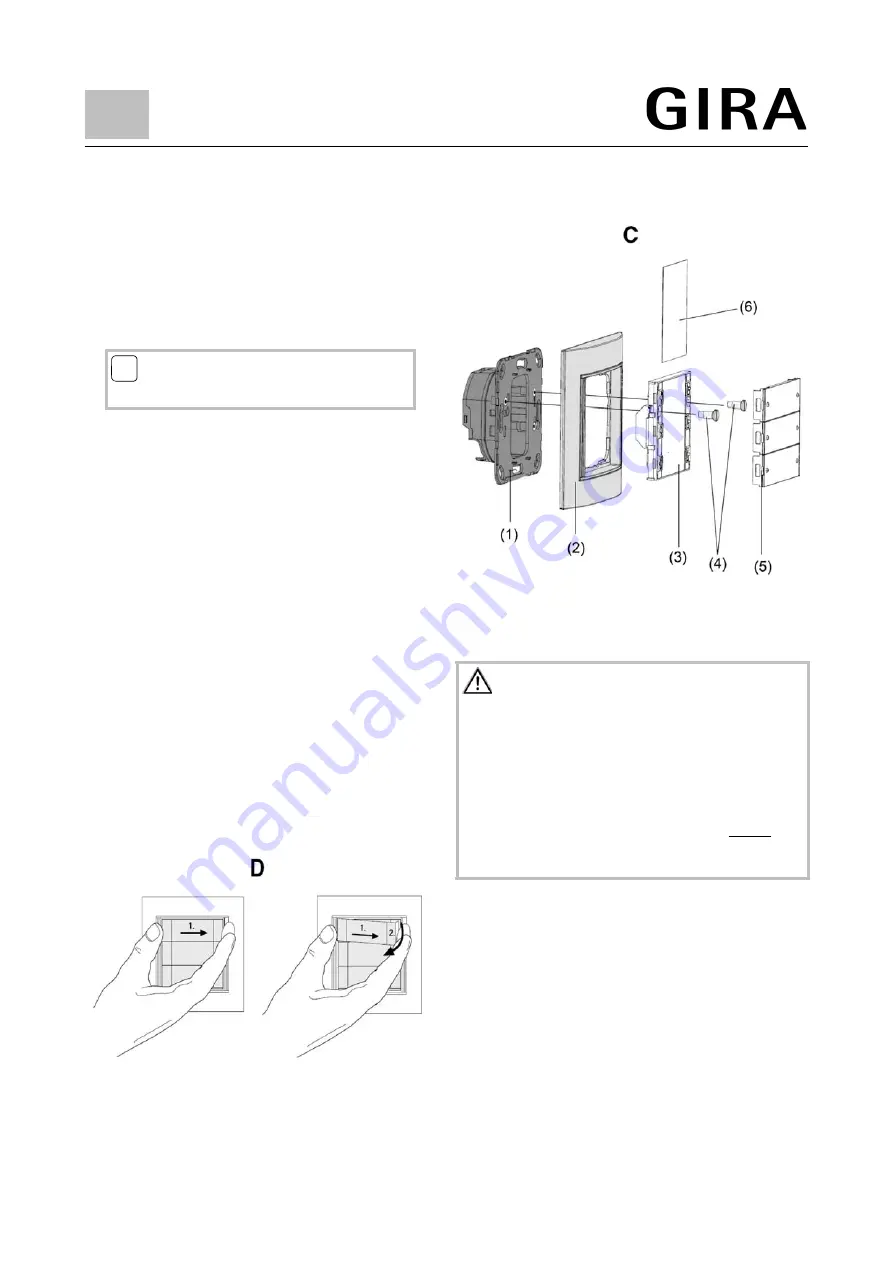 Gira Touch sensor 2 Скачать руководство пользователя страница 2