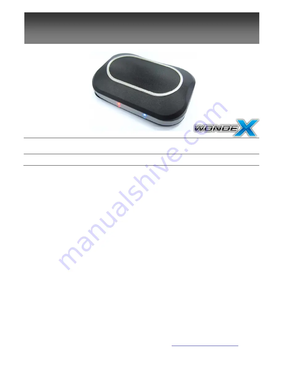 Gisteq wondeX GPS-BT760Y Specifications Download Page 1