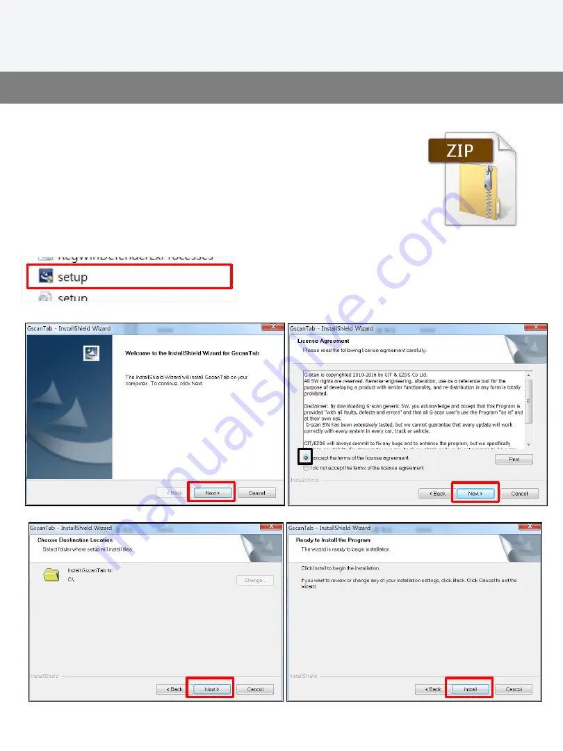 GIT G-scan Tab Quick Manual Download Page 4