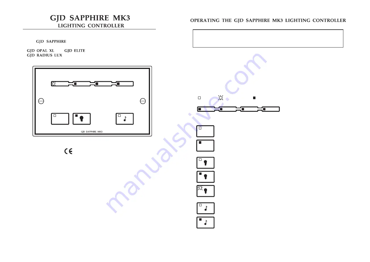 GJD SAPPHIRE MK3 Скачать руководство пользователя страница 1