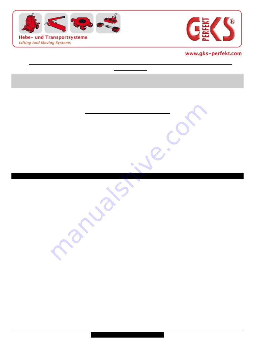 GKS TW28 Operating Manual Download Page 32