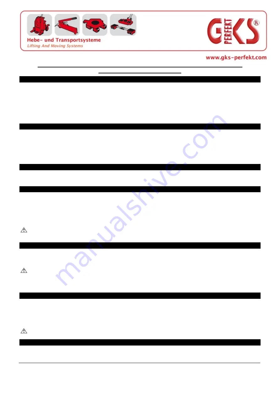 GKS TW28 Operating Manual Download Page 40