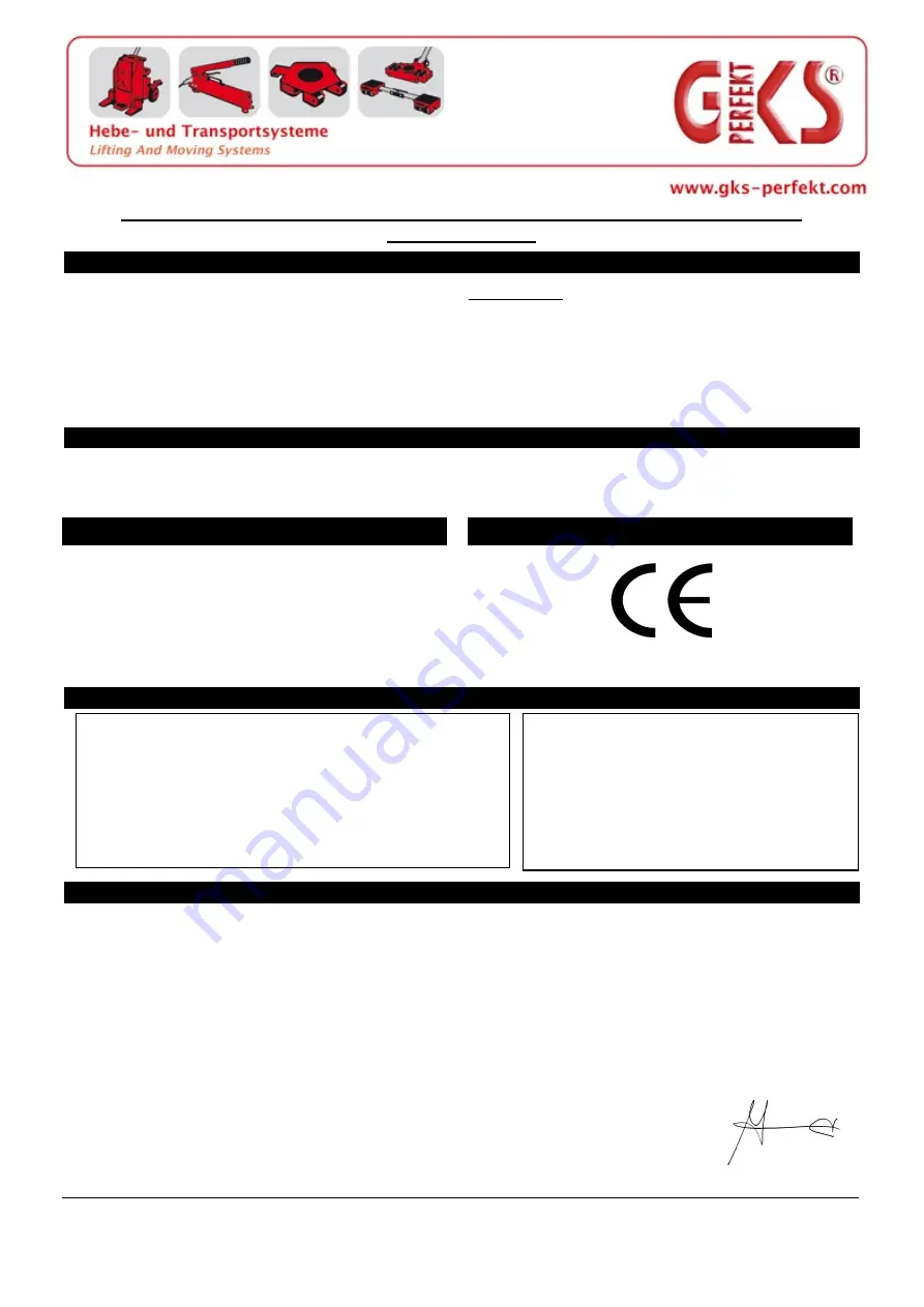 GKS TW28 Operating Manual Download Page 48