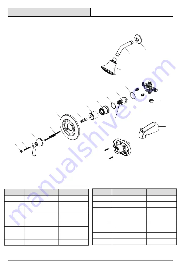 Glacier bay 1002209937 Installation And Care Manual Download Page 50