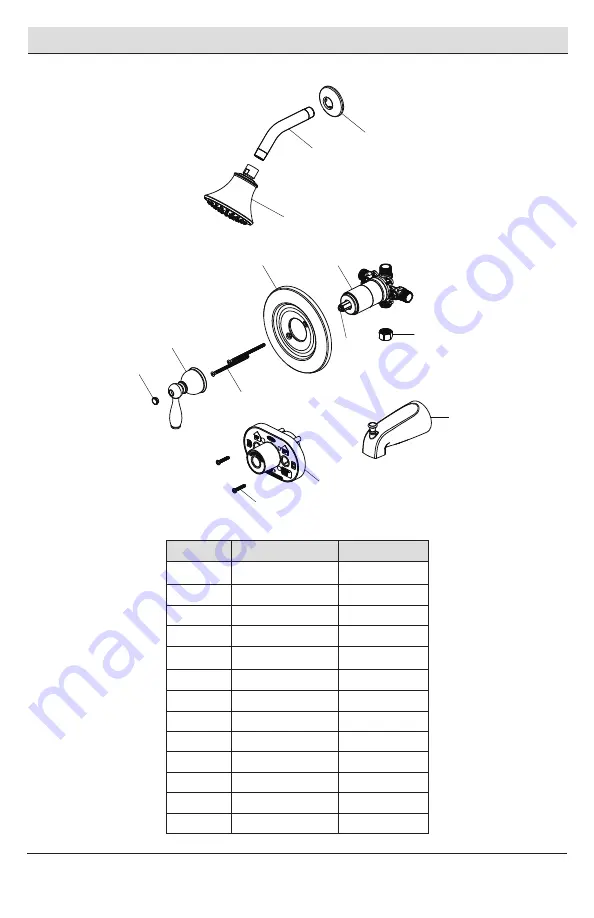 Glacier bay 1003567444 Installation And Care Manual Download Page 6