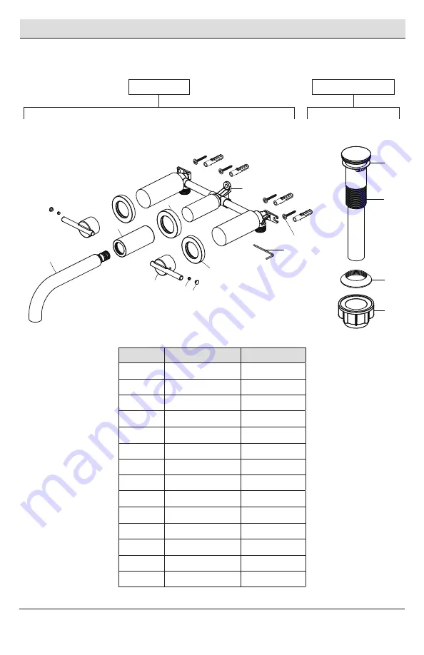 Glacier bay 1005024391 Installation And Care Manual Download Page 3