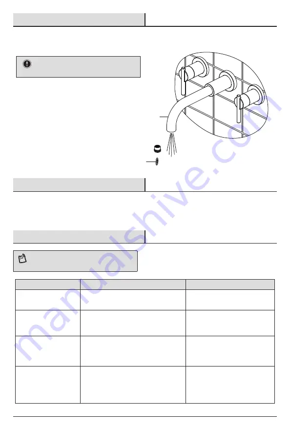 Glacier bay 1005024391 Installation And Care Manual Download Page 8