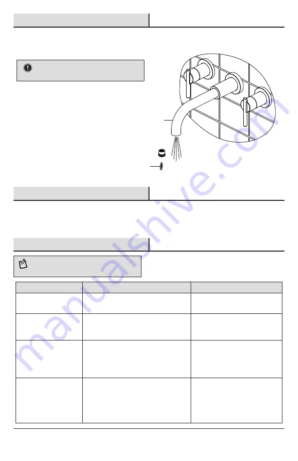 Glacier bay 1005024391 Installation And Care Manual Download Page 18