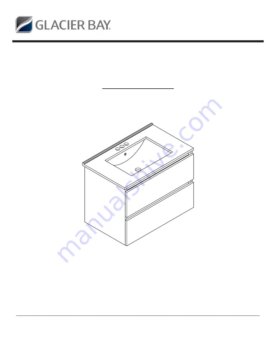 Glacier bay 1005787576 Assembly Instructions Manual Download Page 1