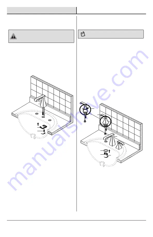 Glacier bay 67576W-6001 Installation And Care Manual Download Page 4