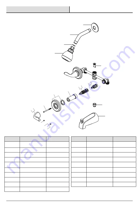 Glacier bay 692422 Installation And Care Manual Download Page 9