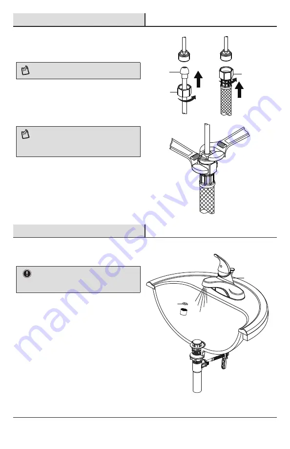 Glacier bay HD67211W-6204 Installation And Care Manual Download Page 30