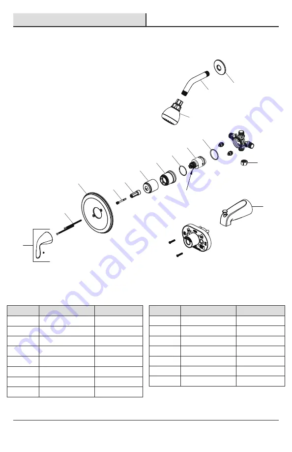 Glacier bay HD873X-8501 Installation And Care Manual Download Page 50