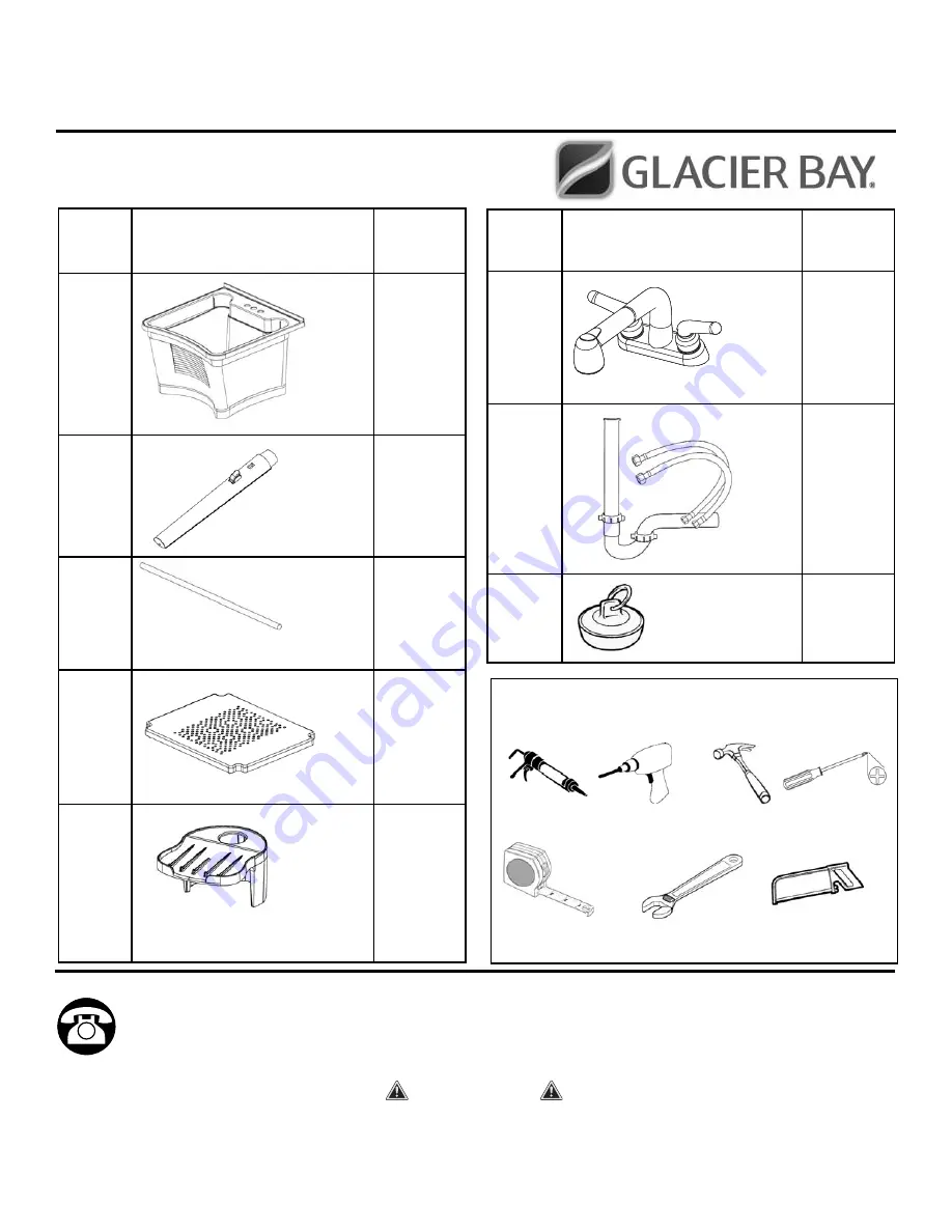 Glacier bay LT2007WWHD Скачать руководство пользователя страница 1