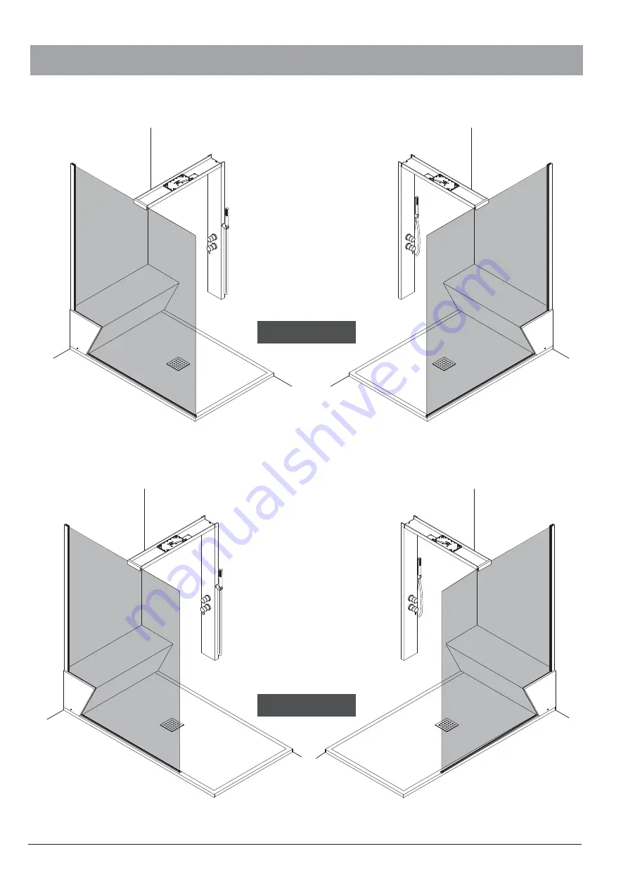 glass 1989 NONSOLODOCCIA SHOWER Installation, Operation & Maintenance Manual Download Page 4