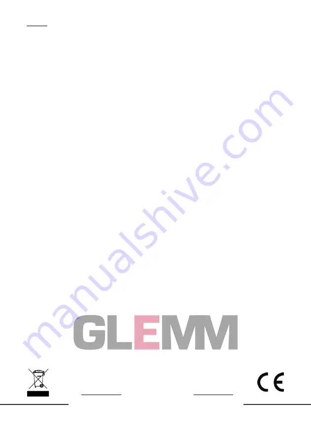 GLEMM PAA 250MZ Instruction Manual Download Page 16