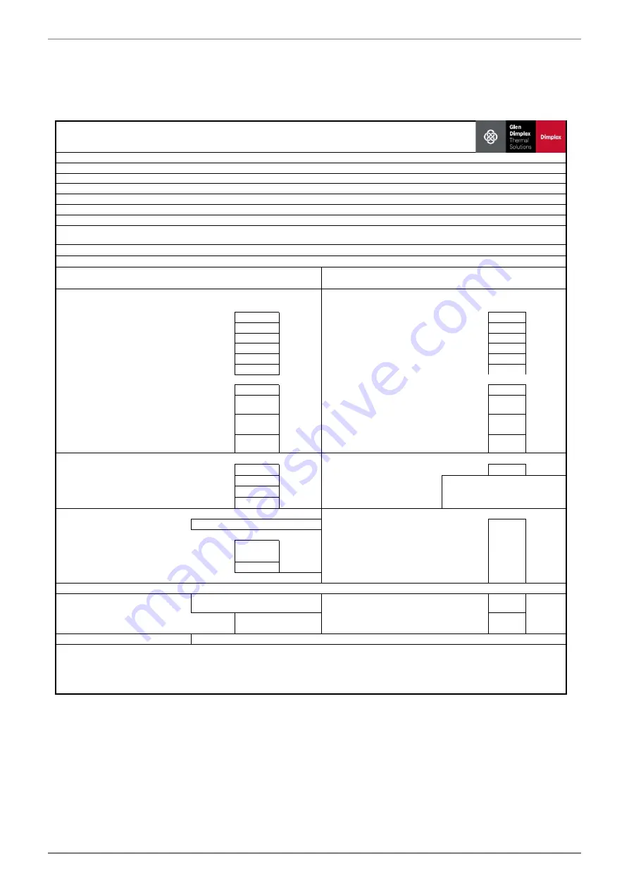 Glen Dimplex 091HOIAOC6 Installation And Operating Instruction Download Page 29