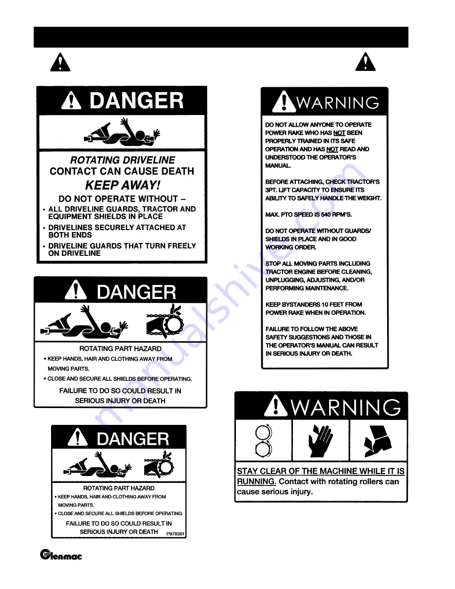 Glenmac Harley Pro 6 Operator'S Manual Download Page 12