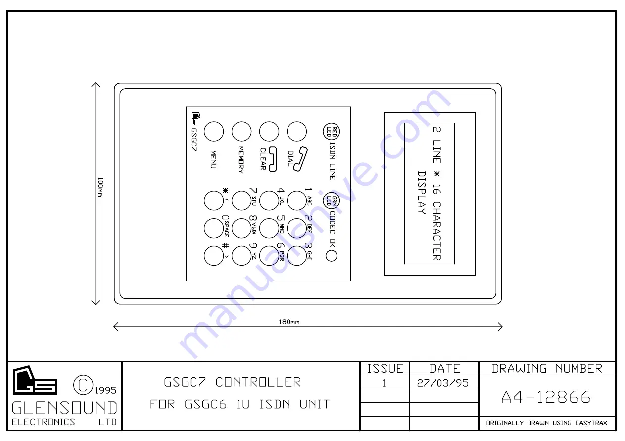 Glensound Electronics ISDN GSGC6 Manual Download Page 26