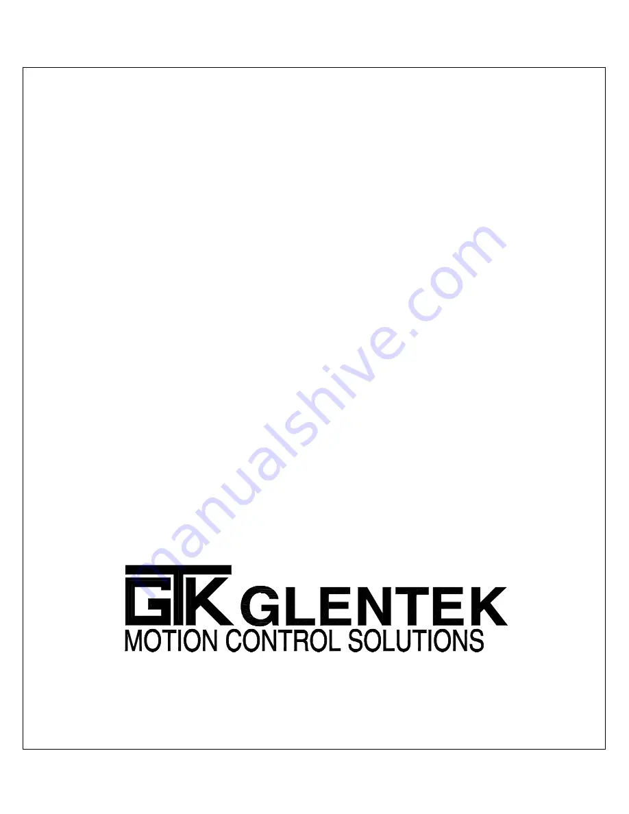 Glentek SMA8105 Скачать руководство пользователя страница 1