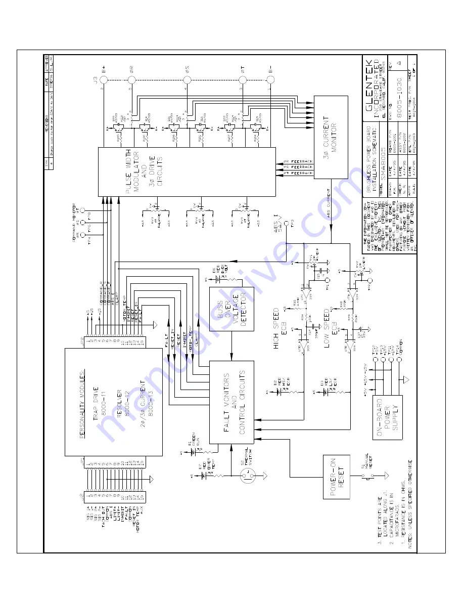 Glentek SMA8105 Operation & Service Manual Download Page 48