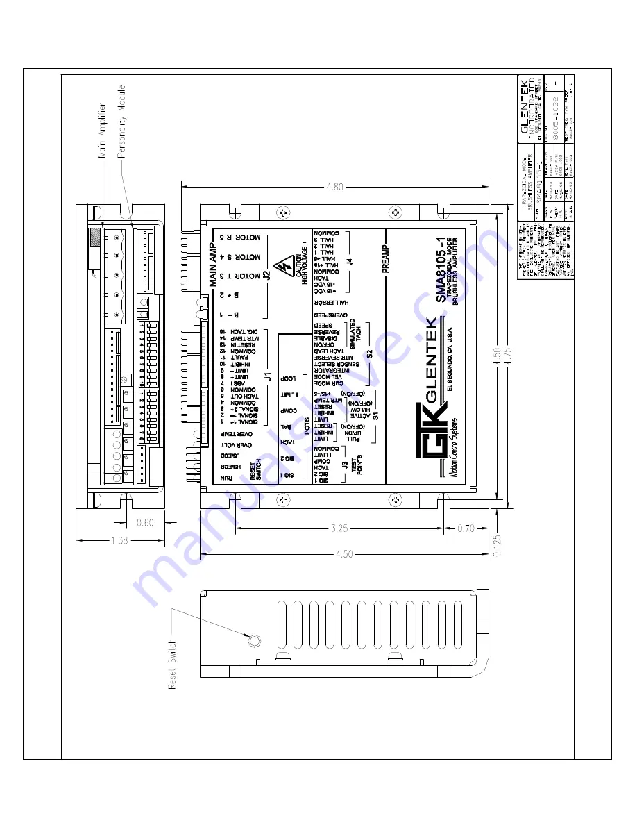 Glentek SMA8105 Скачать руководство пользователя страница 50