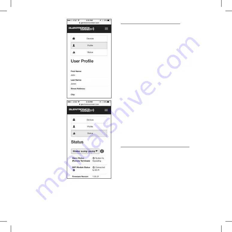 Glentronics PRO Series PUMPS Instruction Manual Download Page 9