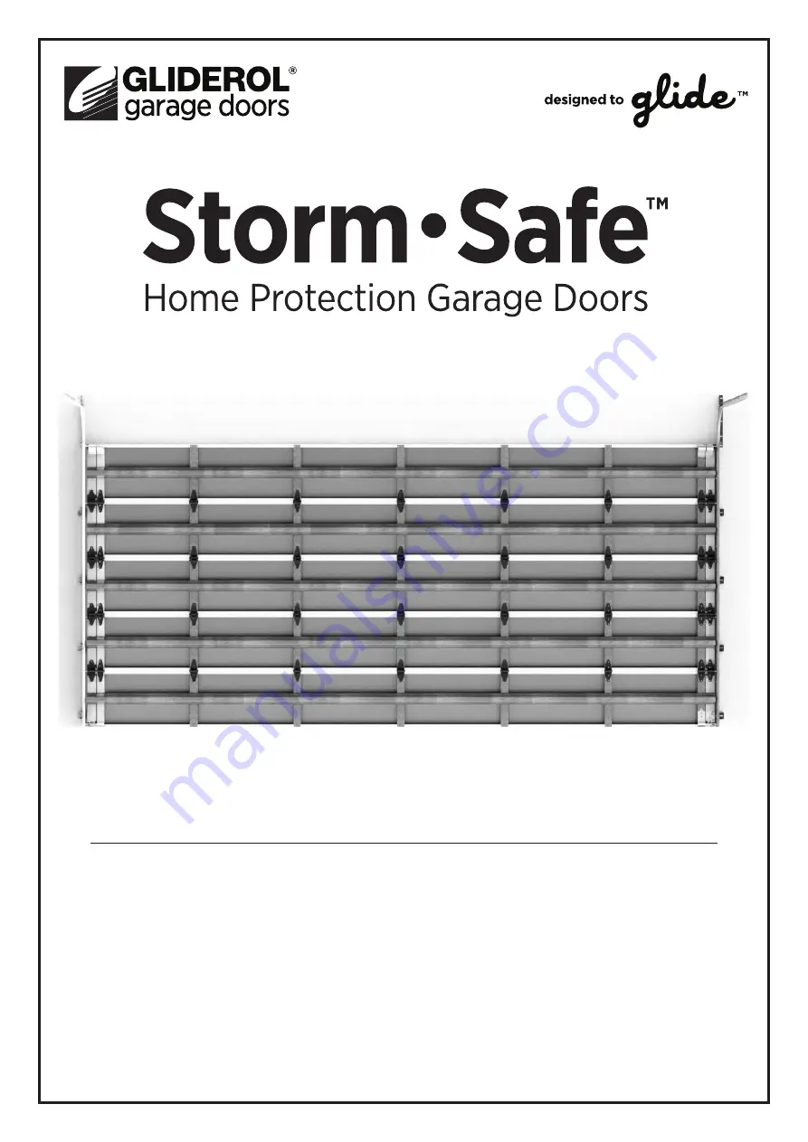 Gliderol Storm Safe Installation & User Manual Download Page 1