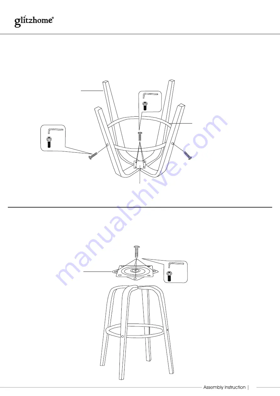 GLITZHOME 2000900008 Assembly Instruction Download Page 3