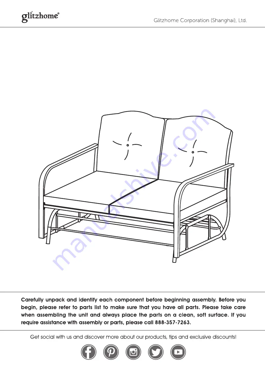 GLITZHOME GH11266 Скачать руководство пользователя страница 1