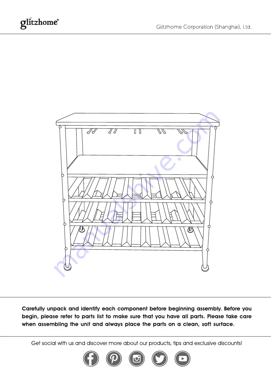 GLITZHOME GH20105 Assembly Instruction Manual Download Page 1