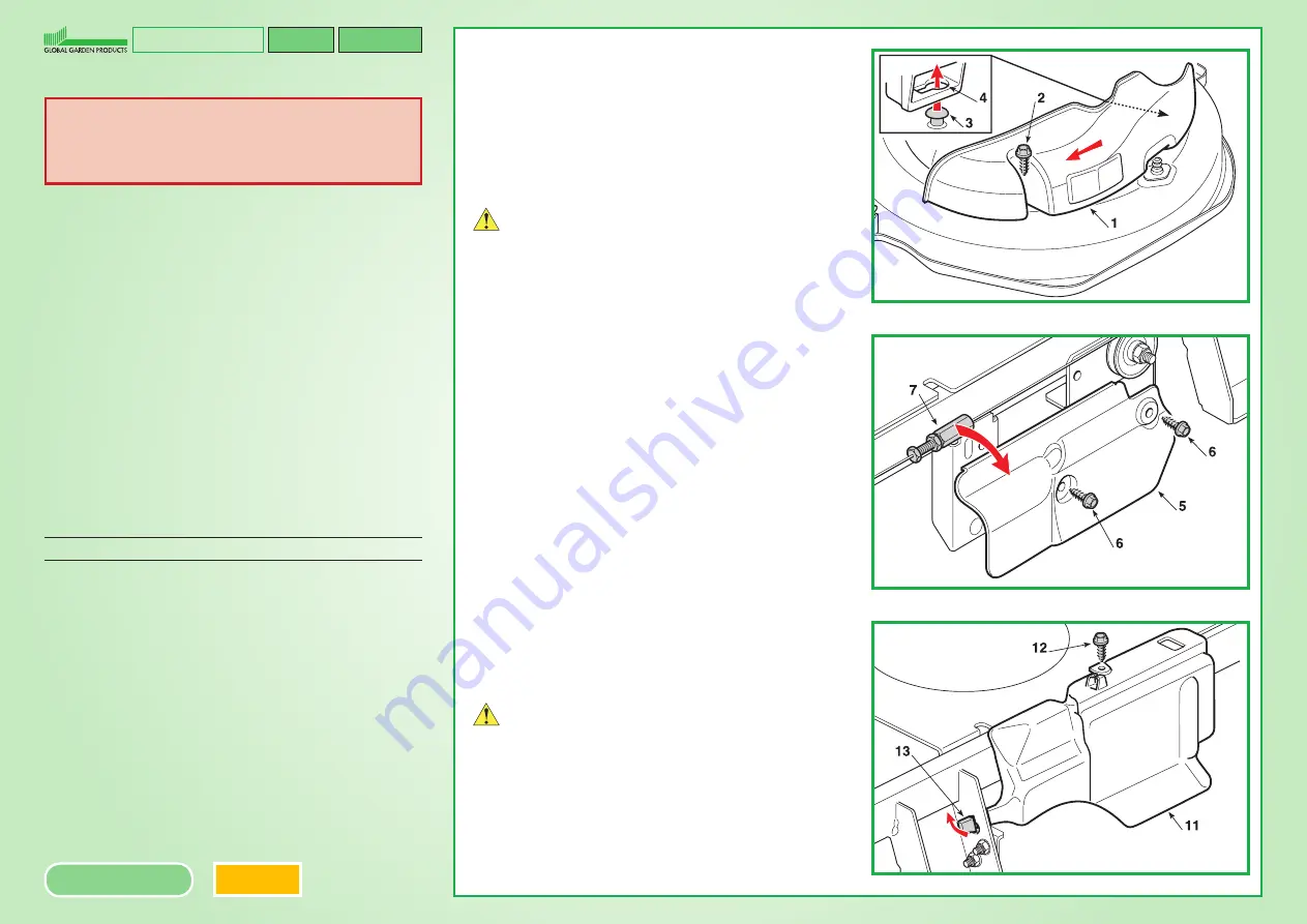 Global garden products MJ66 Workshop Manual Download Page 35