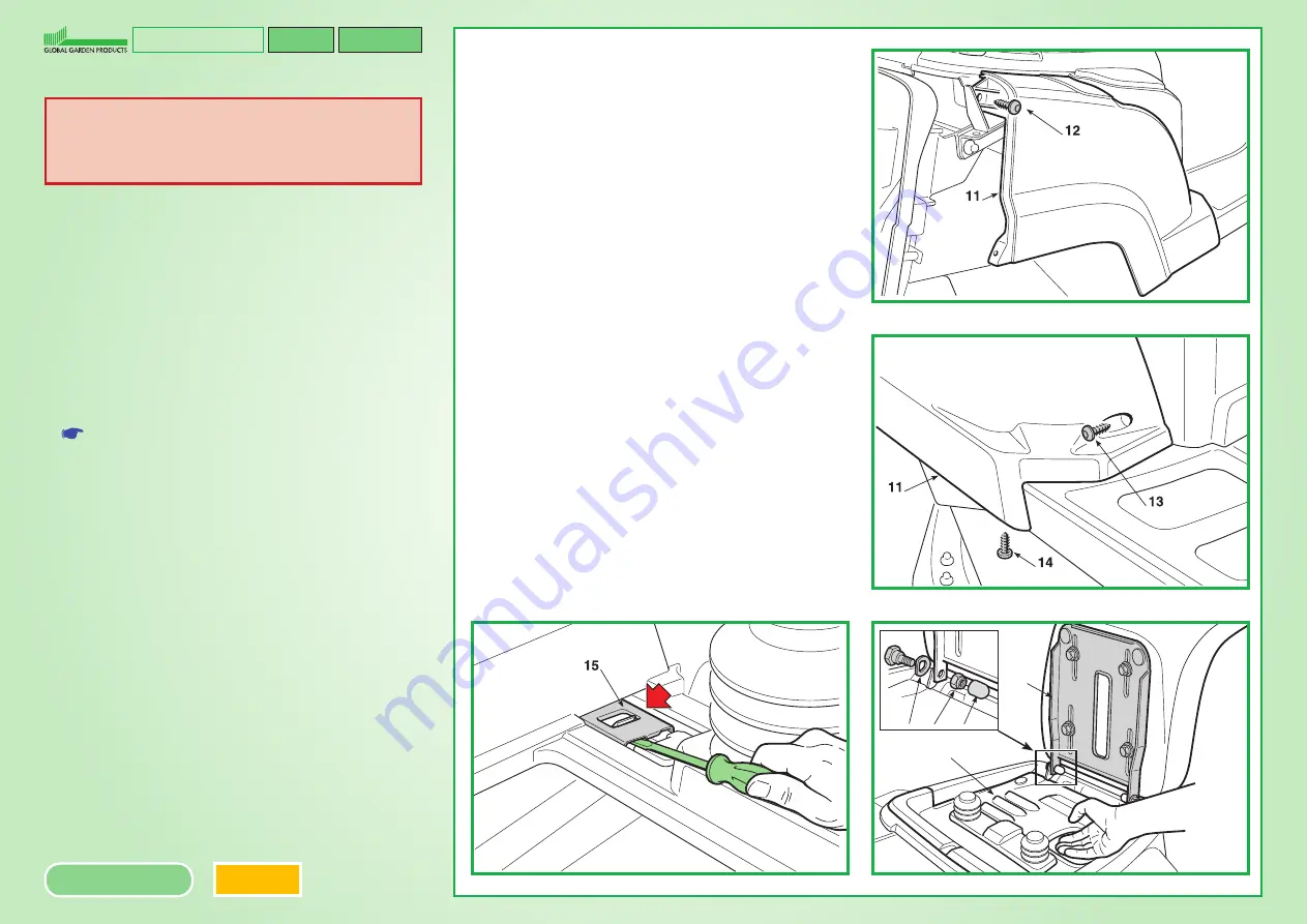 Global garden products MJ66 Workshop Manual Download Page 37