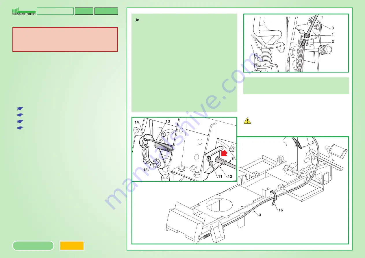 Global garden products MJ66 Workshop Manual Download Page 67