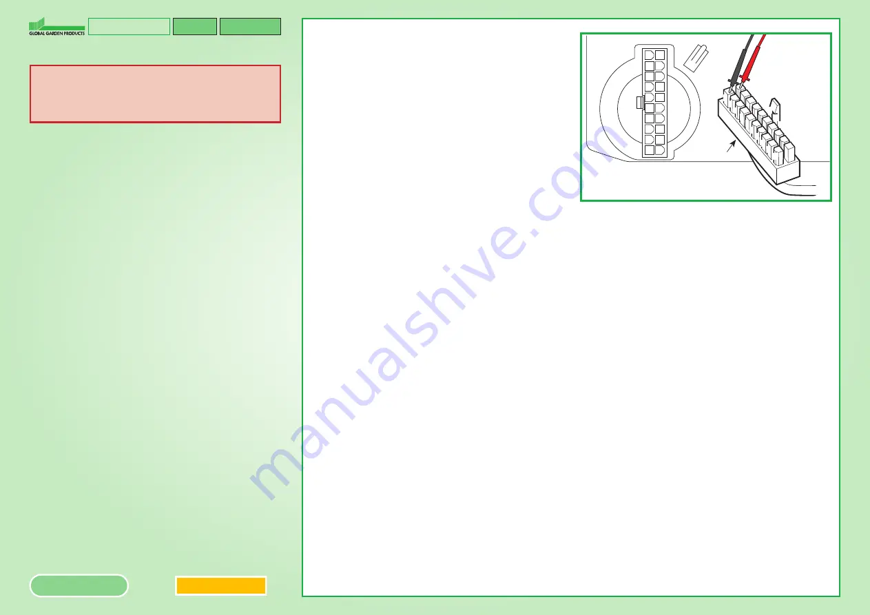 Global garden products N 102 Hy Series Workshop Manual Download Page 70